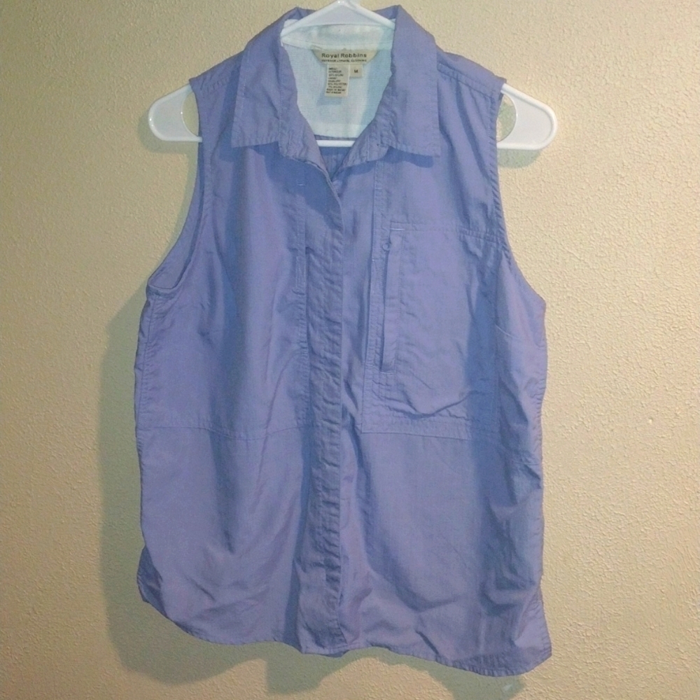 Royal Robbins Lilac Purple Utility Vest Camping Fishing Hiking M